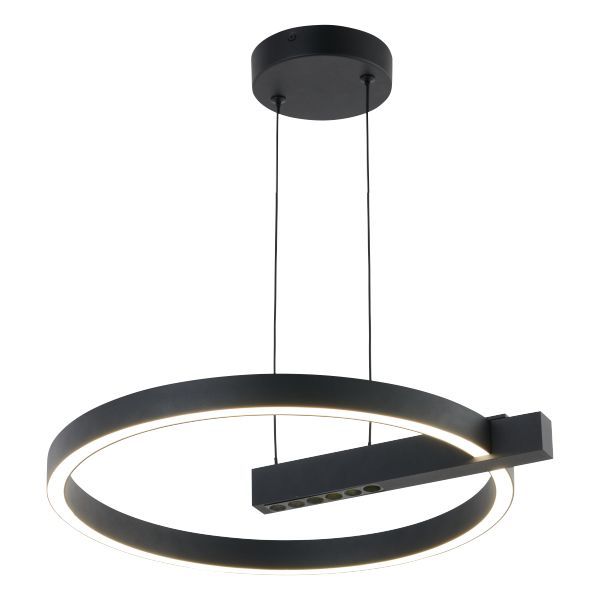 ΚΡΕΜΑΣΤΟ ΦΩΤΙΣΤΙΚΟ LED 24W 3000K ΜΑΥΡΟ Spotlight 6887