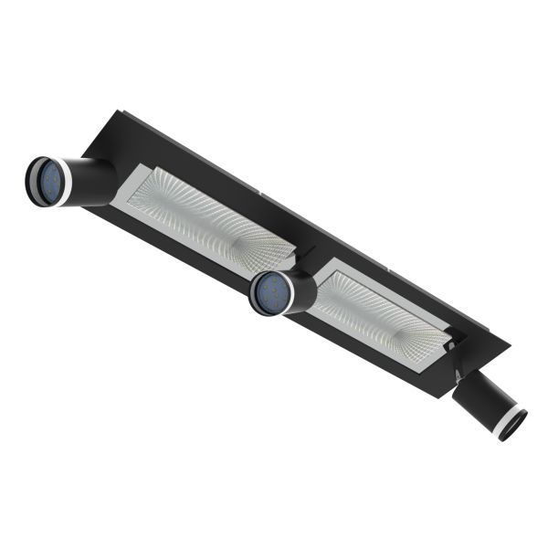 ΠΛΑΦΟΝΙΕΡΑ 13W 3000K+GU10 ΜΑΥΡΟ Spotlight 6995