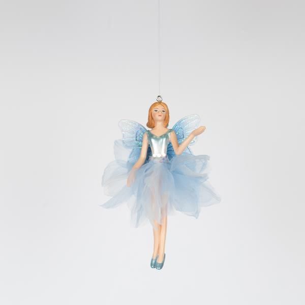 ΝΕΡΑΙΔΑ ΜΕ ΓΑΛΑΖΙΑ ΦΟΥΣΤΑ, 13,5cm Eurolamp 600-46464