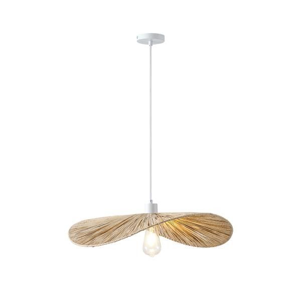 ΦΩΤΙΣΤΙΚΟ ΚΡΕΜΑΣΤΟ BAMBOO ΜΟΝΟΦΩΤΟ 1XE27 Max 15W Φ550X1360mm ΜΠΕΖ ARTE ILLUMINA OASIS Eurolamp 144-33094