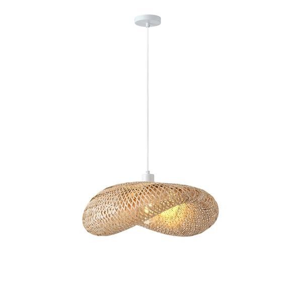 ΦΩΤΙΣΤΙΚΟ ΚΡΕΜΑΣΤΟ BAMBOO ΜΟΝΟΦΩΤΟ 1XE27 Max 15W Φ620X1430mm ΜΠΕΖ ARTE ILLUMINA LAGOON Eurolamp 144-33093
