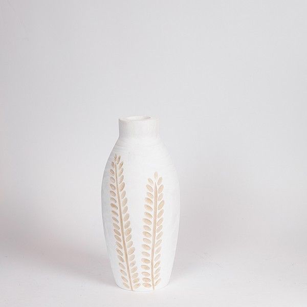 ΒΑΖΟ ΞΥΛΟ ΛΕΥΚΟ-ΦΥΣΙΚΟ 13x13x30cm Eurolamp 819-00682