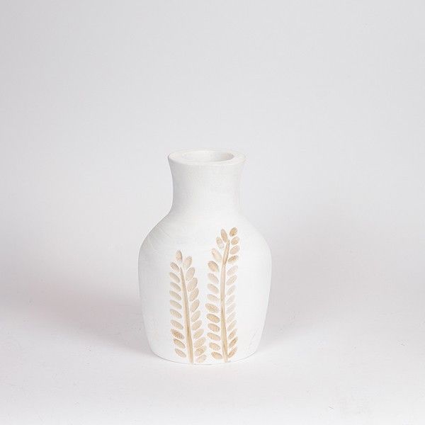 ΒΑΖΟ ΞΥΛΟ ΛΕΥΚΟ-ΦΥΣΙΚΟ 15x15x25cm Eurolamp 819-00681