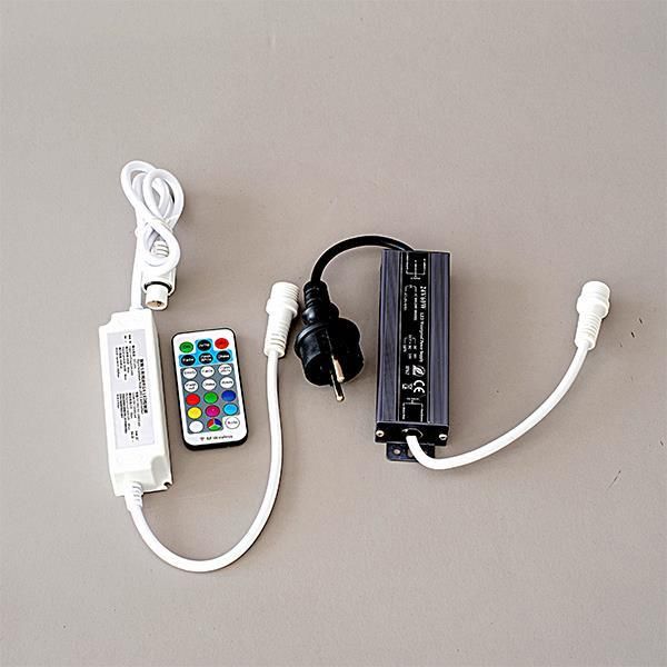 24V ΜΕΤΑΣΧΗΜΑΤΙΣΤΗΣ, ME SYNCHRONOUS RGBW LED CONTROLLER & ΤΗΛΕΧΕΙΡΙΣΤΗΡΙΟ, ΠΡΟΕΚΤΑΣΗ ΠΑΡΟΧΗΣ 3m, IP65 Eurolamp 600-11921