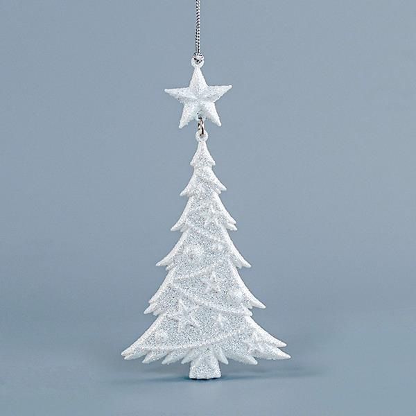 ΔΕΝΤΡΑΚΙ ΑΚΡΥΛΙΚΟ, ΜΕ ΛΕΥΚΟ GLITTER, 8,5x16cm Eurolamp 600-44616