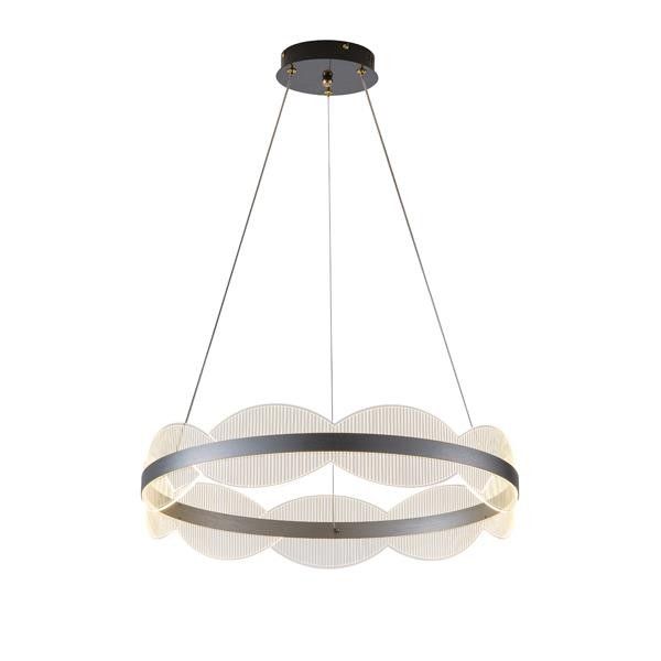 ΦΩΤΙΣΤΙΚΟ ΚΡΕΜΑΣΤΟ ΑΚΡΥΛΙΚΟ ΣΤΡΟΓΓΥΛΟ LED 60W 5400Lm 3000K Φ600X1200mm ΑΣΗΜΙ ARTE ILLUMINA TORINO Eurolamp 144-15044