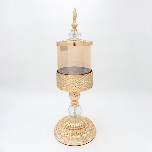 ΦΟΝΤΑΝΙΕΡΑ ΓΥΑΛΙΝΗ ΜΕ ΜΕΤΤΑΛΟ ΧΡΥΣΟ 15x45cm Eurolamp 819-00257