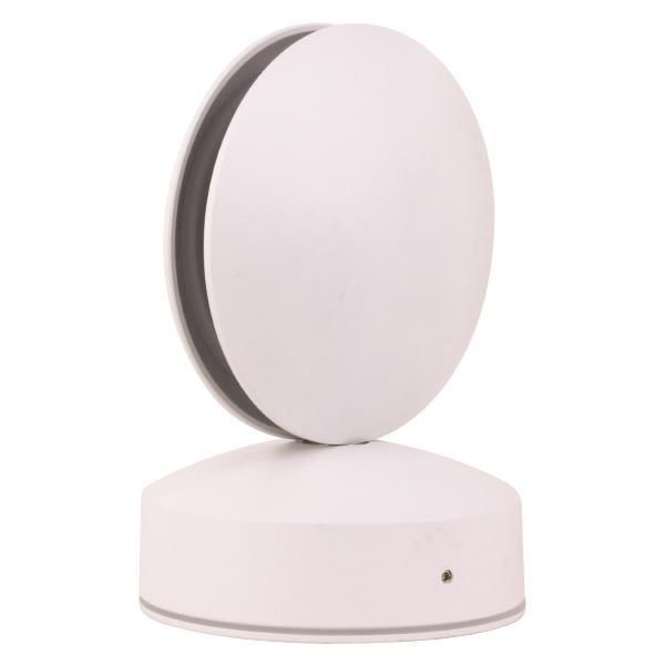 ΦΩΤΙΣΤΙΚΟ ΤΟΙΧΟΥ ΣΤΡΟΓΓΥΛΟ LED 8W Φ110X120X165 3000K IP65 ΛΕΥΚΟ PLUS ARTE ILLUMINA Eurolamp 145-20227