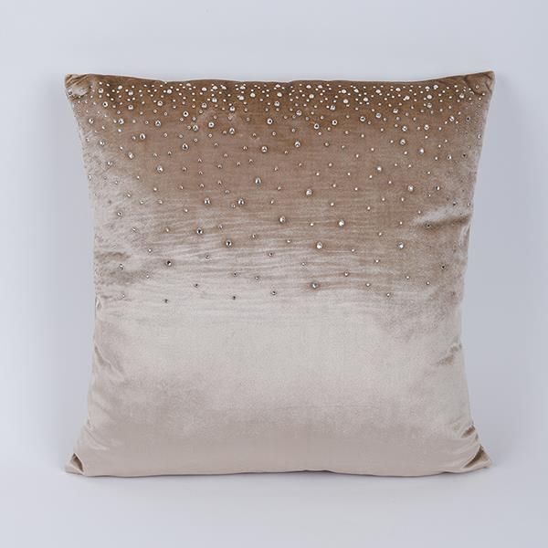 ΜΑΞΙΛΑΡΙ, ΜΠΕΖ ΒΕΛΟΥΔΟ ΜΕ ΣΤΡΑΣ, 45x45cm Eurolamp 600-46720