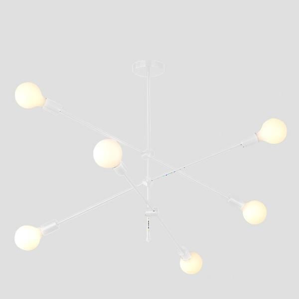 ΦΩΤΙΣΤΙΚΟ ΚΡΕΜΑΣΤΟ 6XΕ27 100X65 ΛΕΥΚΟ ARTE ILLUMINA Eurolamp 144-23003
