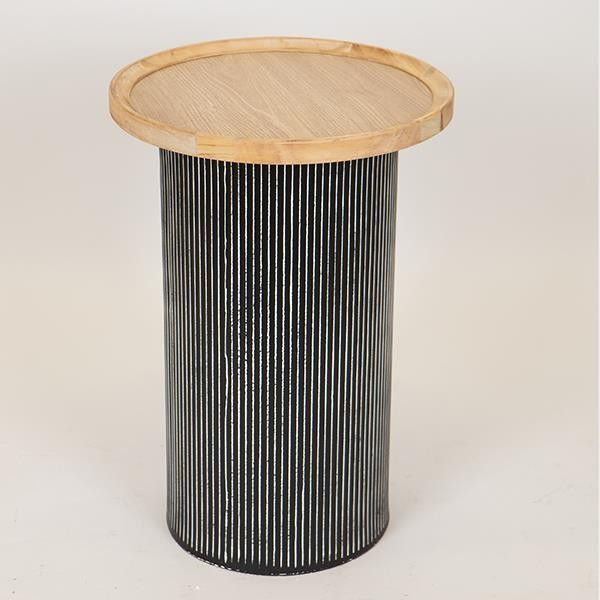 ΒΟΗΘΗΤΙΚΟ ΤΡΑΠΕΖΑΚΙ ΞΥΛΙΝΟ NATURAL 35x35x51cm Eurolamp 750-40513
