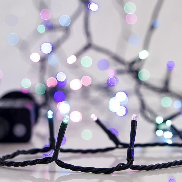ΣΕΙΡΑ, 700 LED 3mm, 31V ΜΕΤΑΣΧΗΜΑΤΙΣΤΗ, 8 ΠΡΟΓΡΑΜΜΑΤΑ & ΜΝΗΜΗ, ΠΡΑΣΙΝΟ PVC ΚΑΛΩΔΙΟ, OPAL ΧΡΩΜΑΤΙΣΤΟ LED ΑΝΑ 5cm, ΠΡΟΕΚΤΑΣΗ ΠΑΡΟΧΗΣ 3m, ΙΡ44 Eurolamp 600-13468