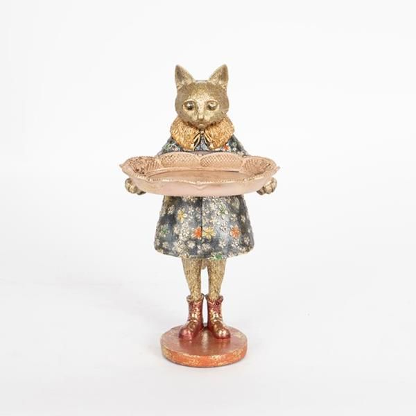 ΓΑΤΑ ΠΟΛΥΡΕΖΙΝ 15.5x14x27cm Eurolamp 752-26020