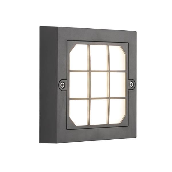 ΦΩΤΙΣΤΙΚΟ ΤΟΙΧΟΥ LED 6W 135X135X32 3CCT IP65 ΓΚΡΙ ARTE ILLUMINA SENARIO Eurolamp 145-52122