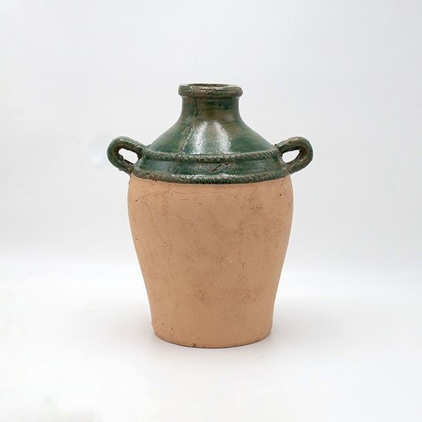 ΒΑΖΟ ΚΕΡΑΜΙΚΟ ΠΡΑΣΙΝΟ-ΜΠΕΖ 26x22x32.5cm Eurolamp 819-00499