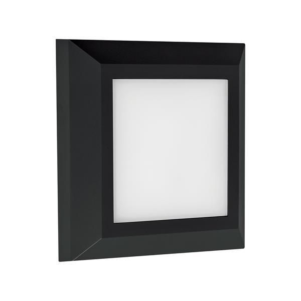 ΦΩΤΙΣΤΙΚΟ ΤΟΙΧΟΥ SLIM LED 3W IP65 230V 3CCT 125X125mm PRO ΜΑΥΡΟ ARTE ILLUMINA Eurolamp 145-52085