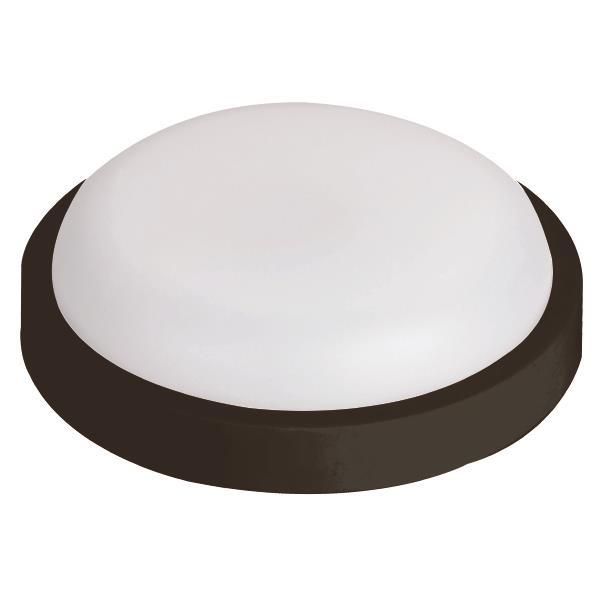 ΦΩΤΙΣΤΙΚΟ ΤΟΙΧΟΥ ΣΤΡΟΓΓΥΛΟ LED 18W Φ200X55 3000K IP54 ΜΑΥΡΟ PLUS ARTE ILLUMINA Eurolamp 145-20031