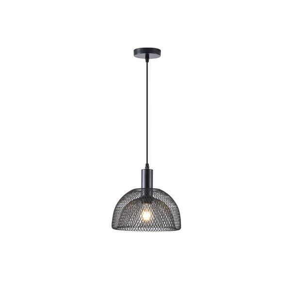 ΦΩΤΙΣΤΙΚΟ ΚΡΕΜΑΣΤΟ ΜΕΤΑΛΛΟ ΜΟΝΟΦΩΤΟ 1XE27 Max 15W Φ255X1280mm ΜΑΥΡΟ ARTE ILLUMINA HOOD Eurolamp 144-46010