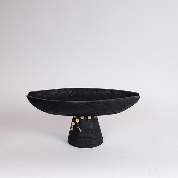 ΔΙΑΚΟΣΜΗΤΙΚΗ ΠΙΑΤΕΛΑ ΞΥΛΟ ΜΑΥΡΟ 41x20x18cm Eurolamp 819-00687