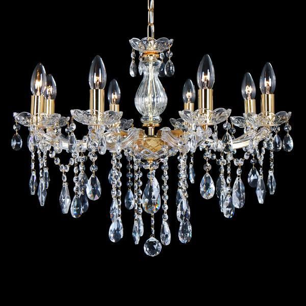 ΠΟΛΥΕΛΑΙΟΣ 8ΦΩΤΟΣ ΜΕ ΚΡΥΣΤΑΛΛΑ ΧΡΥΣΟΣ 63x56cm Eurolamp 757-12032