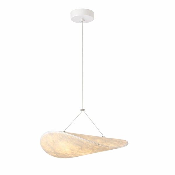 ΦΩΤΙΣΤΙΚΟ ΚΡΕΜΑΣΤΟ TYVEK ΜΟΝΟΦΩΤΟ LED 9W 405Lm 3000K Φ400mm ΛΕΥΚΟ ARTE ILLUMINA NEFI Eurolamp 144-24150