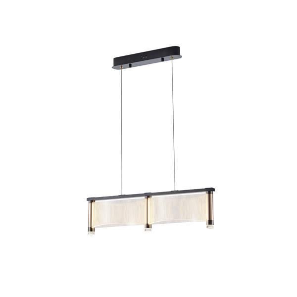 ΦΩΤΙΣΤΙΚΟ ΚΡΕΜΑΣΤΟ ΑΚΡΥΛΙΚΟ LED 24W 3024Lm 3000K 600X270X175mm Γαλλικό Χρυσό ARTE ILLUMINA RAVENA Eurolamp 144-15046