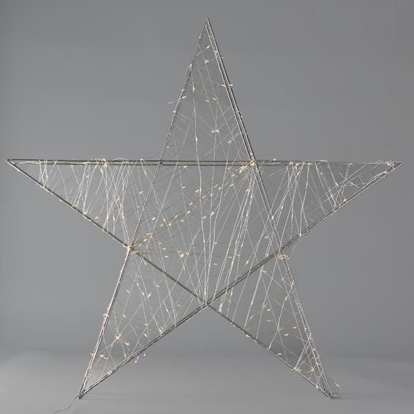 ΑΣΤΕΡΙ ΦΩΤΙΖΟΜΕΝΟ 78cm, 240 LED, ΜΕΤΑΣΧΗΜΑΤΙΣΤΗ, TIMER, ΑΣΗΜΙ ΜΕΤΑΛΛΙΚΟΣ ΣΚΕΛΕΤΟΣ, ΑΣΗΜΙ ΧΑΛΚΙΝΟ ΚΑΛΩΔΙΟ, ΘΕΡΜΟ ΛΕΥΚΟ LED, ΠΡΟΕΚΤΑΣΗ ΠΑΡΟΧΗΣ 5m, IP44 Eurolamp 600-22461