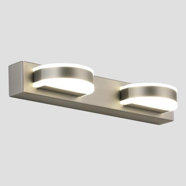 ΑΠΛΙΚΑ ΤΟΙΧΟΥ LED 8W 4000Κ ΟΒΑΛ 2Φ 320X50X100 ΝΙΚΕΛ ARTE ILLUMINA Eurolamp 144-80002