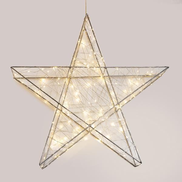 ΑΣΤΕΡΙ ΦΩΤΙΖΟΜΕΝΟ 110cm, 480 LED, 4,5V ΜΕΤΑΣΧΗΜΑΤΙΣΤΗ, TIMER, ΑΣΗΜΙ ΜΕΤΑΛΛΙΚΟΣ ΣΚΕΛΕΤΟΣ, ΑΣΗΜΙ ΧΑΛΚΙΝΟ ΚΑΛΩΔΙΟ, ΘΕΡΜΟ ΛΕΥΚΟ LED, ΠΡΟΕΚΤΑΣΗ ΠΑΡΟΧΗΣ 5m, IP44 Eurolamp 600-22463