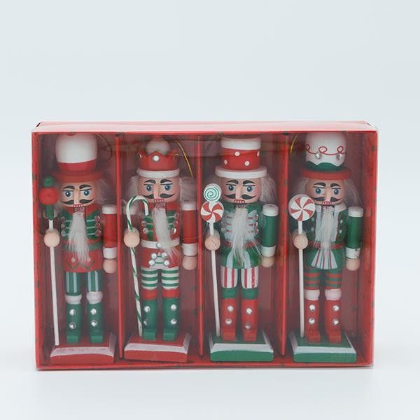 ΚΑΡΥΟΘΡΑΥΣΤΗΣ, ΚΟΚΚΙΝΟ ΠΡΑΣΙΝΟ CANDY, ΣΕΤ 4TMX, 5x13cm Eurolamp 600-46866