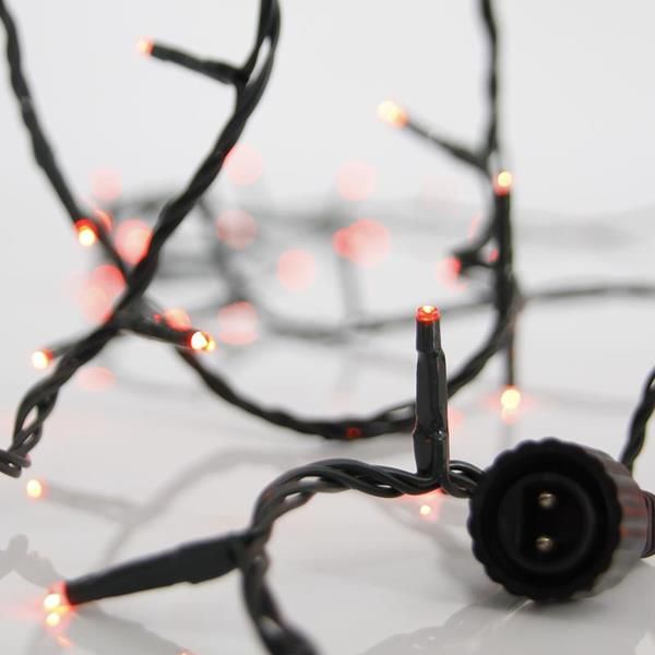 ΣΕΙΡΑ, 100 LED 3mm, 31V ΜΕΤΑΣΧΗΜΑΤΙΣΤΗ, 4 ΕΠΕΚΤΑΣΕΙΣ ΕΩΣ 3 ΣΕΤ, ΠΡΑΣΙΝΟ PVC ΚΑΛΩΔΙΟ, ΚΟΚΚΙΝΟ LED ΑΝΑ 5cm, ΠΡΟΕΚΤΑΣΗ ΠΑΡΟΧΗΣ 3m, ΙΡ44 Eurolamp 600-11333