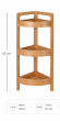 Γωνιακή Ραφιέρα Μπάνιου με 3 Ράφια από Bamboo natural MRShome  DF-0056000