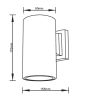 it-Lighting Candler E27 Up or Down Outdoor Light in White Color 80203724