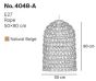 InLight Κρεμαστό Φωτιστικό από σχοινί 1xE27 D:50cm 4048-A
