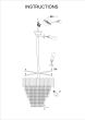 SE21-14-11 IMPERIAL CASCADE GOLD Φ60*42-120cm  E14*11   2 YEARS WARRANTY HOMELIGHTING 77-51205