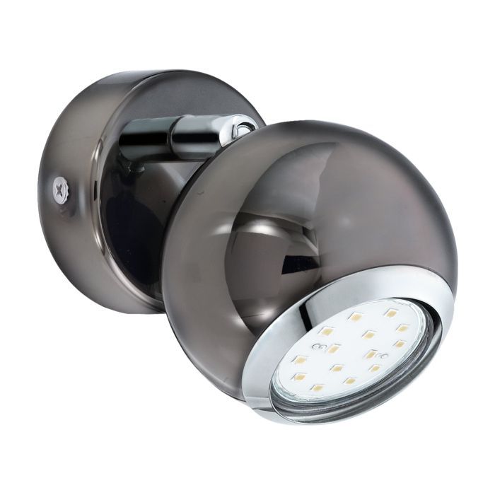 Σποτ Μονόφωτο D7x13cm 1xGU10 2,8w 3000Κ 250lm Ατσάλι Νίκελ-Μαύρο Eglo Bimeda 31005