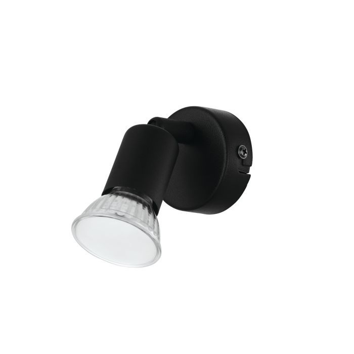 Σποτ Μονόφωτο 1xGU10 Μαύρο Eglo Buzz-Led 32428