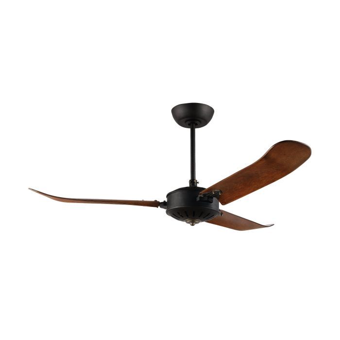 Ανεμιστήρας Οροφής Ø137x51,5cm AC 220-240V,50Hz Remote Control Μαύρο Ματ-Καφέ Eglo Hoi An 35029