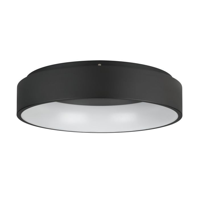 Πλαφονιέρα Οροφής Μέταλλο Μαύρο 59,5xH14cm LED 3000K 1050lm Ρυθμιζόμενη Eglo Marghera 2 390051