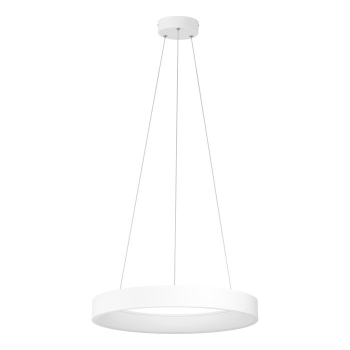 Μοντέρνο Κρεμαστό Φωτιστικό Λευκό  60x110cm LED3000Κ 4400lm Eglo Campo Rosso 39688