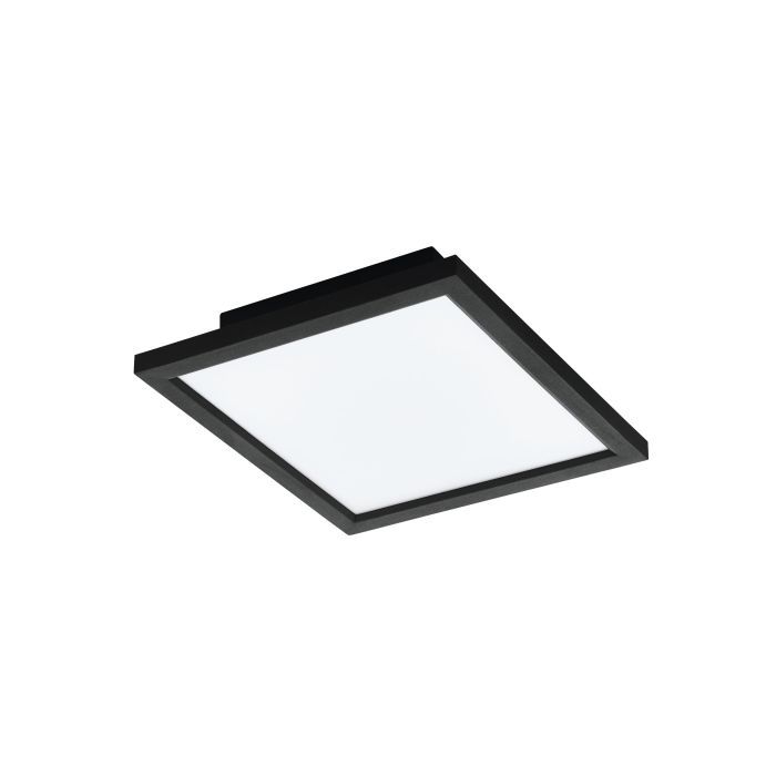 Φωτιστικό Οροφής Πάνελ L300xB300xH50 mm Led Tunable Remote-App 15,3w 1700lm Μαύρο Eglo Salobrena-Z 900049