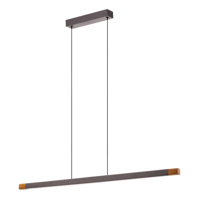 Κρεμαστό Φωτιστικό Γκρι Ράγα L87,5xH110cm LED 3000Κ 2000lm Eglo Lisciana 900174
