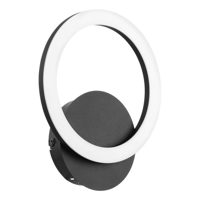 Φωτιστικό Απλίκα Τοίχου Μαύρη L20xH22,5cm Led 3000-6500K 850lm Εφαρμογή -Τηλεχειριστήριο Eglo Parrapos-Z 900324