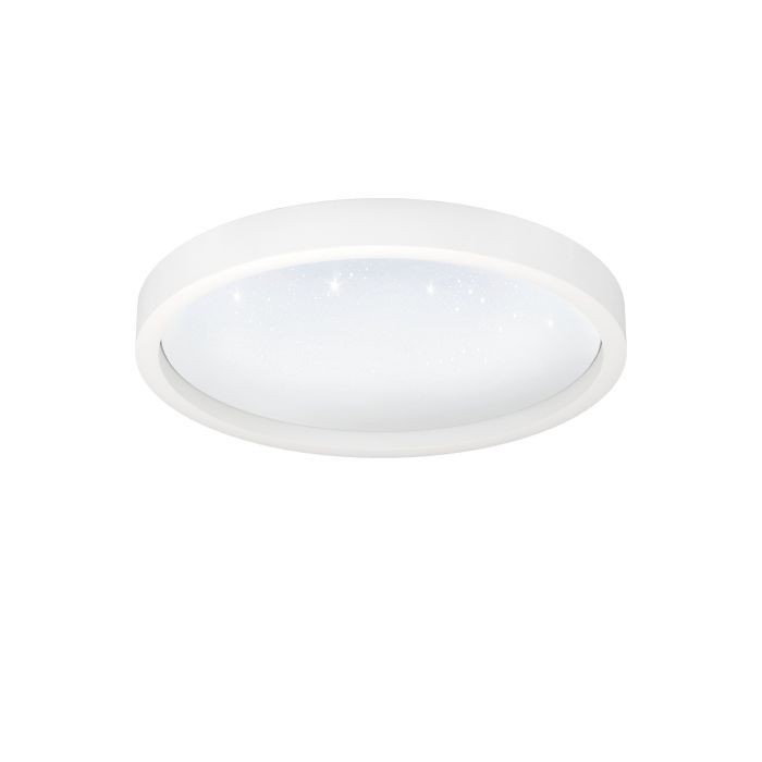 Πλαφονιέρα Οροφής Λευκή 42xH7cm LED 2700-6500K 2150lm Εφαρμογή-Τηλεχειριστήριο Eglo Montemorelos-Z 900408