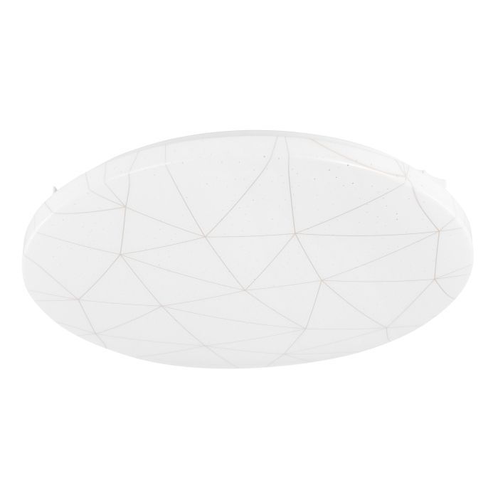 Πλαφονιέρα Οροφής Μοντέρνα Πλαστική Ø38cm Λευκή LED 3000K 2300lm Eglo Rende 900612