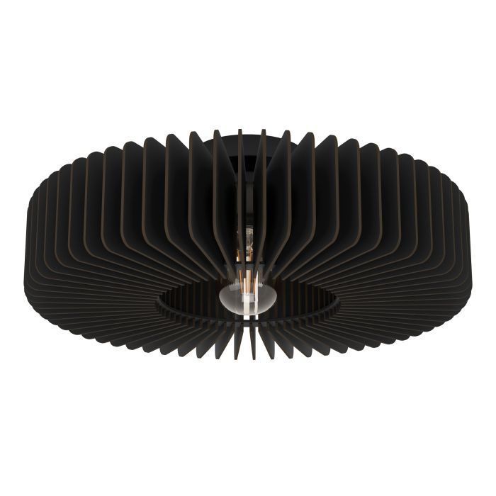 Πλαφονιέρα Οροφής Μαύρη 50xH17,5cm 1xE27 Eglo Palombaia 900831