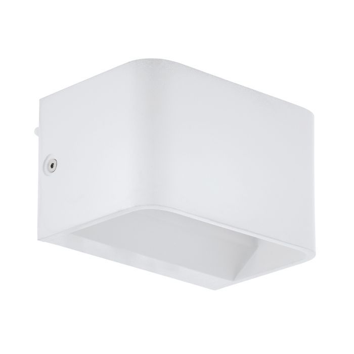 Φωτιστικό Τοίχου Λευκό Αλουμίνιο L13xA9xH8cm LED 3000K 670lm Eglo Sania 4 13cm 98421