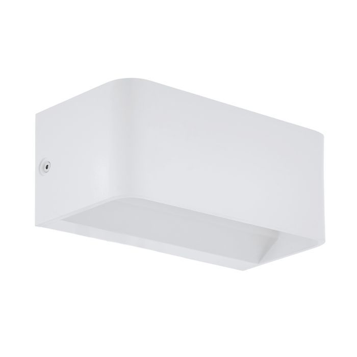 Φωτιστικό Τοίχου Λευκό Αλουμίνιο L20xA9xH8cm LED 3000K 1300lm Eglo Sania 98422