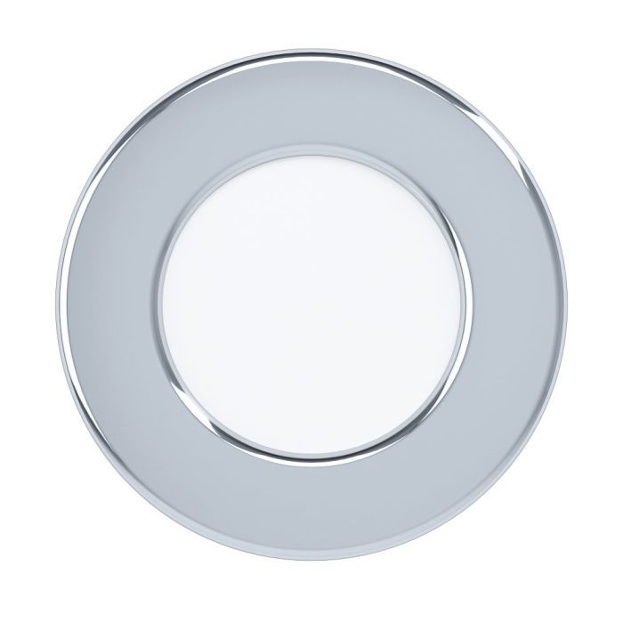 Σποτ Στρογγυλό Χωνευτό Chrome 7,5cm IP44 LED 2,7w 3000K 330lm Eglo Fueva-5 99204