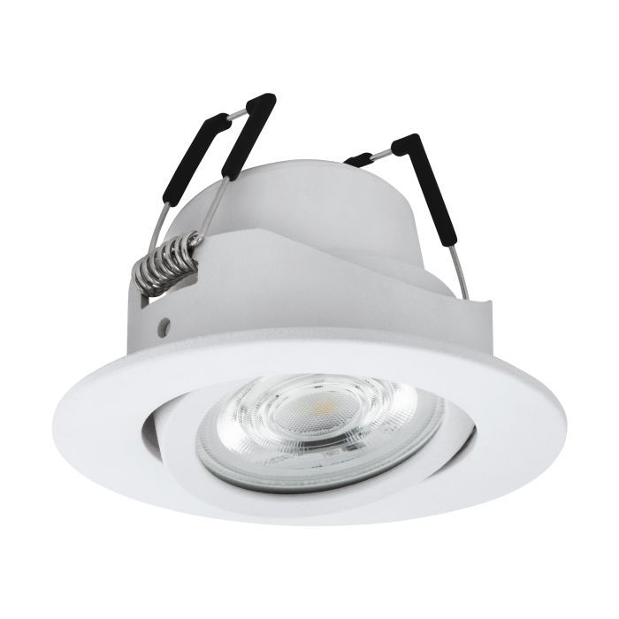 Χωνευτό Σποτ Στρογγυλό Λευκό 8,8x8,8cm LED 2700-6500K 345lm Ρυθμιζόμενο Εφαρμογή-Τηλεχειριστήριο Eglo Saliceto 99671